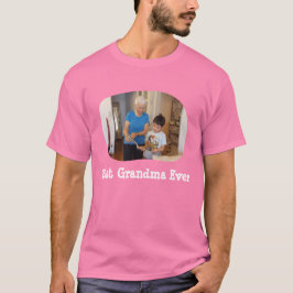 Beste Oma je hochladen Sie Ihr horizontales Foto T-Shirt