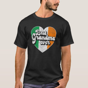 Beste Oma je Irland Flagge Irische Oma T-Shirt
