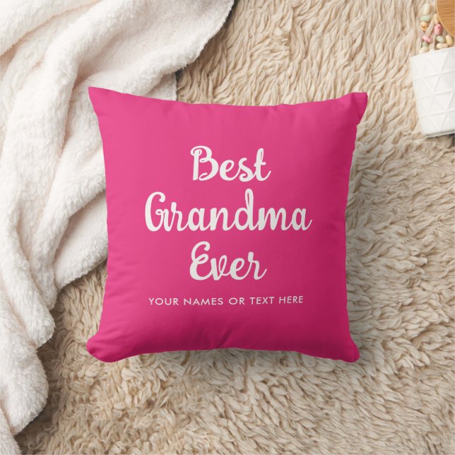 Beste Oma je Moderne Template Typografie Kissen (Decke)
