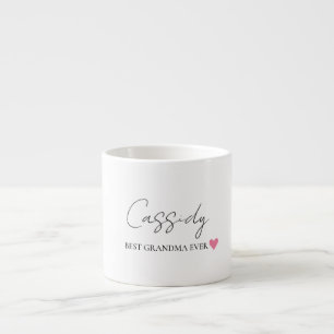 Beste Oma je Monogramm Benutzerdefinierte Espres Espressotasse