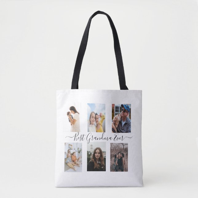 Beste Oma je Personalisiertes Foto Tasche (Vorderseite)