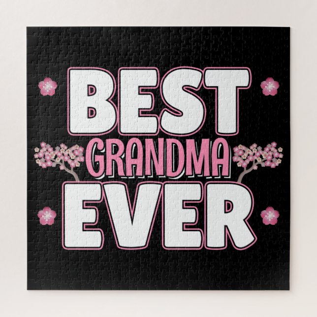 Beste Oma je - Rosa Kirschblüten (Vertikal)