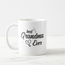 Beste Oma je Schwarz-Weiß-Typografie