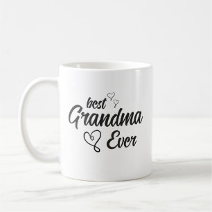 Beste Oma je Schwarz-Weiß-Typografie Kaffeetasse