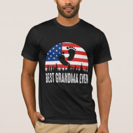 Beste Oma je US-Flagge T-Shirt