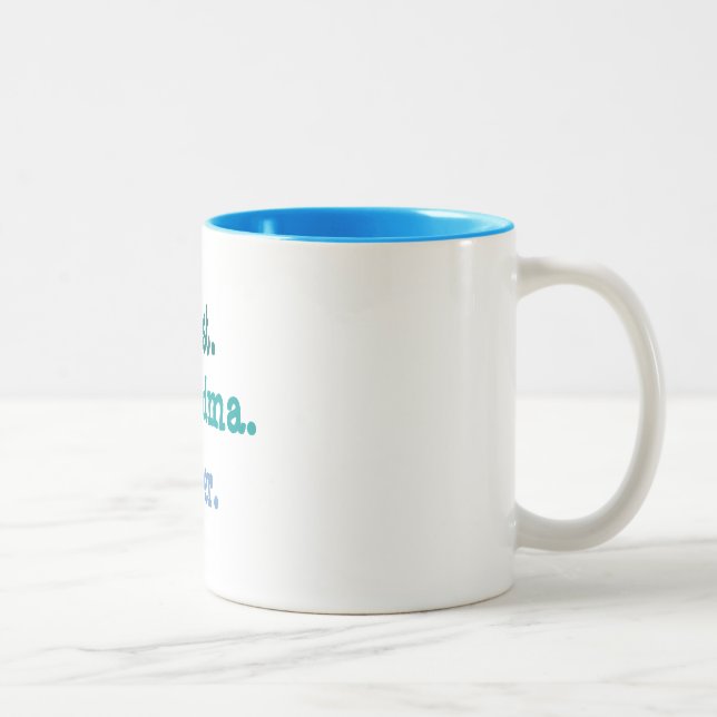 Beste Oma je Zweifarbige Tasse (Rechts)