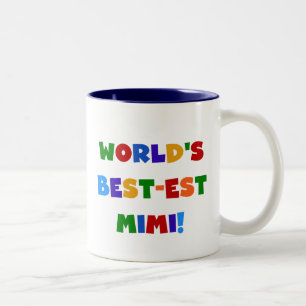 Beste Oma Mimi Helle Farben T-Shirts Geschenke Zweifarbige Tasse
