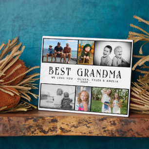 Beste Oma Modern 6 Foto Collage Keepake Fotoplatte