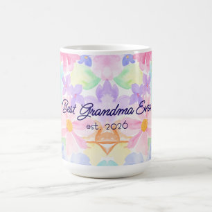 Beste Oma Muttertag Aquarell Blumen Kaffeetasse