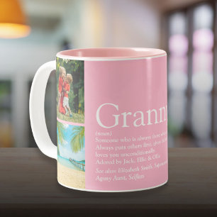 Beste Oma Oma Definition 4 Fotocollage Zweifarbige Tasse