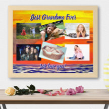 Beste Oma Sunset 2443 Art Print