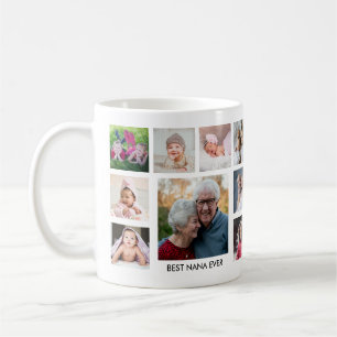 Beste Oma überhaupt 18 Familienfoto-Collage Kaffee Kaffeetasse