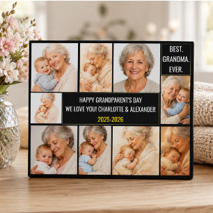 Beste Oma überhaupt   Benutzerdefinierte Fotocolla Fotoplatte