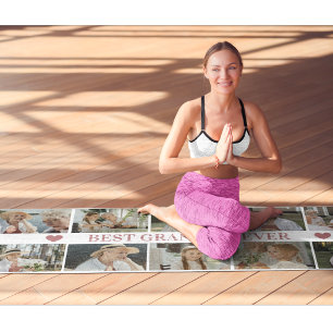 Beste Oma überhaupt Foto-Collage – Geschenk mit He Yogamatte