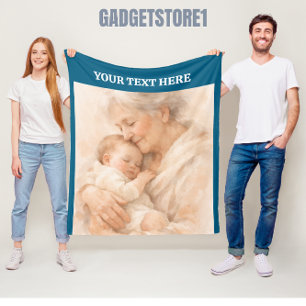 Beste Oma überhaupt Foto Personalisierte Großelt Fleecedecke