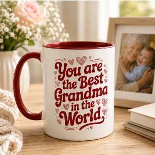 Beste Oma überhaupt Foto zum Tag der Großeltern Tasse