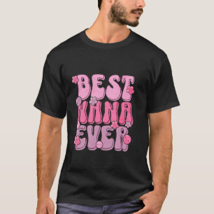 Beste Oma überhaupt Lustig Süß Retro Groovy Mutter T-Shirt
