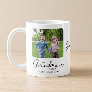 Beste Oma überhaupt Moderne Schrift 1 oder 2 Fotos Kaffeetasse