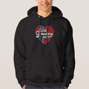 Beste Oma überhaupt Norwegen-Flagge Norwegische Om Hoodie