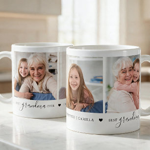 Beste Oma überhaupt Personalisierte Fotocollage Kaffeetasse