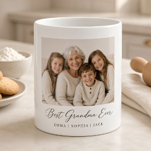 Beste Oma überhaupt Personalisiertes Enkelkinder-F Kaffeetasse