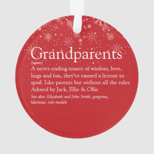Beste-Oma-und-Opa-der-Welt Definitionsfoto Ornament