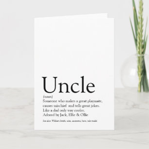 Beste Onkel Funcle Definition aller Zeiten Karte