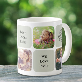Beste Onkel-je-FotoCollage Kaffeetasse