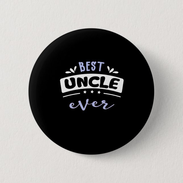 Beste Onkel je Geschenkidee Button (Vorderseite)