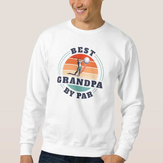 Beste Opa by Par Retro Golf Lover Sweatshirt (Vorderseite)