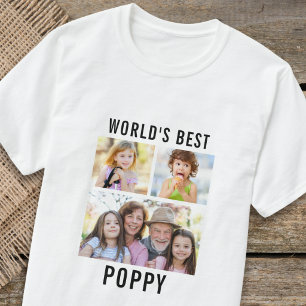 Beste Opa-Enkel der Welt 3 Foto-Collage T-Shirt