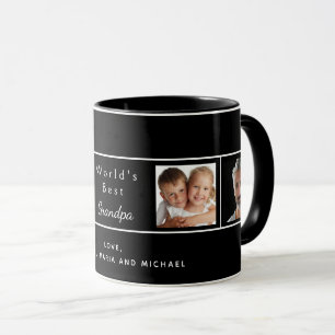 Beste Opa-Foto-Collage Tasse