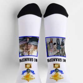 Beste Opa je | #1 Trophäe FotoCollage Socken