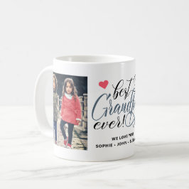 Beste Opa je 2 Foto Typografie Kaffeetasse