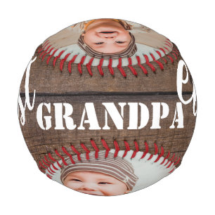 Beste Opa je 3 Foto Collage Rustikales Holz  Baseball