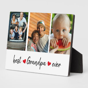 Beste Opa je 3 Foto kundenspezifisch Fotoplatte