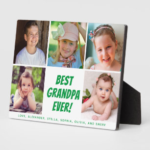 Beste Opa je 5 Fotos Fotoplatte