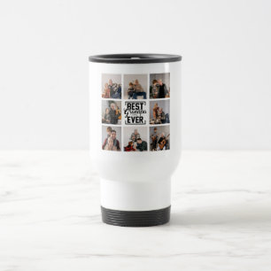 Beste Opa je 8 Foto Collage Reisen Mug Reisebecher