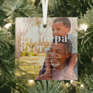 Beste Opa je   Angebot und Foto Ornament Aus Glas