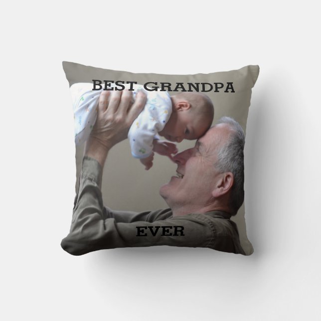 Beste Opa je benutzerdefiniertes Foto Erstellen Si Kissen (Vorderseite)