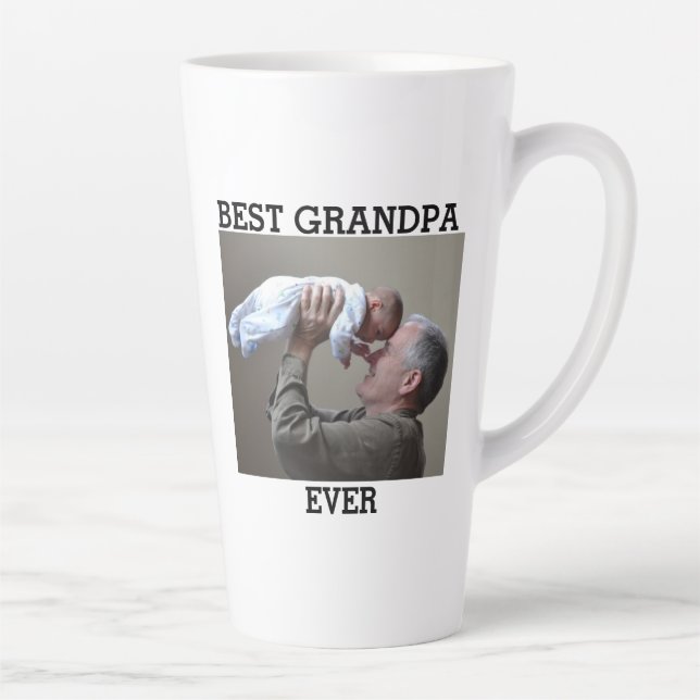 Beste Opa je benutzerdefiniertes Foto Erstellen Si Milchtasse (Rechts)