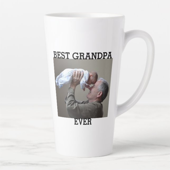 Beste Opa je benutzerdefiniertes Foto Erstellen Si Milchtasse (Rechts)