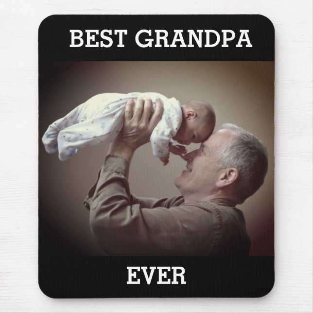 Beste Opa je benutzerdefiniertes Foto Erstellen Si Mousepad (Vorne)