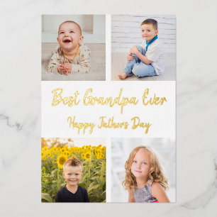 Beste Opa je Foto Collage Vatertag Karte