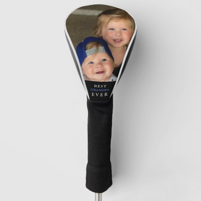 Beste Opa je Foto Custom Golf Head Cover Golf Headcover (Vorderseite)