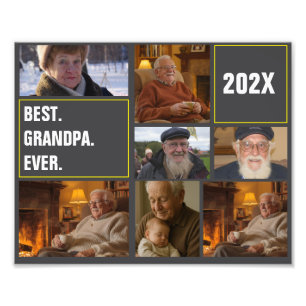 Beste Opa je FotoCollage und benutzerdefinierter T Fotodruck