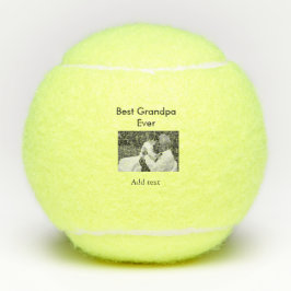 Beste Opa je fügen Fotoname klassisch elegant Tennisbälle
