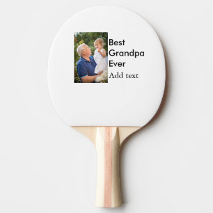 Beste Opa je fügen Fotoname klassisch elegant Tischtennis Schläger