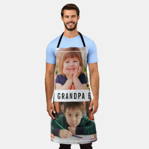 Beste Opa je Großkinder 2 FotoCollage Schürze