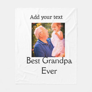 Beste Opa je Großvater Foto Geschenke tex Fleecedecke